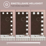 Hollywood ogledalo s 18 LED sijalica 80 × 14 × 62 cm, bijelo