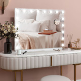 Hollywood ogledalo s 18 LED sijalica 80 × 14 × 62 cm, bijelo