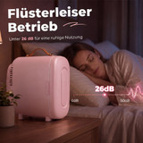 Mini frižider za kozmetiku 4 L, hlađenje i grijanje, roza
