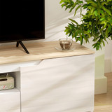 TV komoda s 3 pretinca i ladicom 160 × 38 × 43 cm, prirodno drvo
