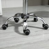 Set od 2 okretna tabure na točkićima, podesive visine 48–63 cm, crni