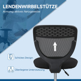 Kancelarijska stolica visoka s osloncem za noge, podesiva, crna