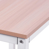 Ugaoni radni stol L-oblika 150 × 150 × 76 cm, boja drveta i bijela