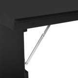 Zidni sklopivi radni stol s tablom 60 × 94,5 × 147 cm, crni