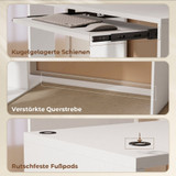Ugaoni radni stol L-oblika s policama 120 × 100 × 76 cm, bijeli