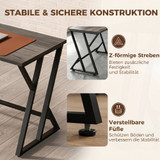 Radni stol s metalnim Z-postoljem 120 × 60 × 76,5 cm, sivi