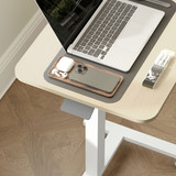 Radni stol za laptop podesive visine 65 × 48 × 68–108 cm, žuti