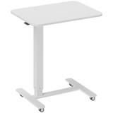 Radni stol za laptop na točkićima 65 × 48 × 73–110 cm, bijeli