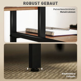 Radni stol s policom i postoljem za monitor 150 × 48 × 125 cm, braon