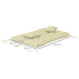Set jastuka za vrtnu klupu 4 dijela 150 × 50 cm, krem