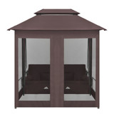 Gazebo konvertibilna ljuljačka boja kave