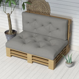 Set jastuka za sjedenje i naslon 120 × 80 × 12 cm, svijetlosivi