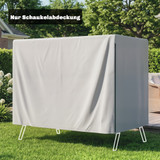 Zaštitna navlaka za vrtni namještaj 215 × 155 × 150 cm, siva