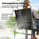 Set vrtnog namještaja sa staklenim stolom 150 × 80 cm i 6 stolica, crni