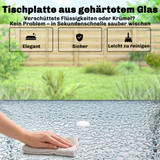 Set vrtnog namještaja 119 × 68 cm sa 6 sklopivih stolica i suncobranom, sivi