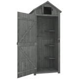 Vrtni ormar za alat 77 × 54,2 × 179 cm, siva i zelena
