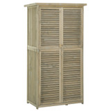 Vrtni ormar za alat s kosim krovom 87 × 46,5 × 160 cm, boja drveta