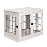Transporter za pse s vratima sprijeda i sa strane 81 × 59 × 66 cm, bijeli