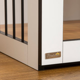 Transporter za pse s 1 vratima 106 × 60 × 76 cm, hrast i bijela