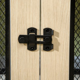 Transporter za pse s 2 vrata 94 × 60 × 71,5 cm, boja hrasta i crna