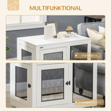 Transporter za pse s 2 vrata i mekanom podlogom 94 × 60 × 71,5 cm, bijeli