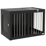 Transporter za pse s 2 vrata 80 × 50 × 56,5 cm, crni