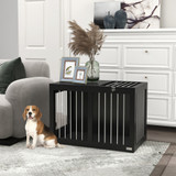 Transporter za pse s 2 vrata 80 × 50 × 56,5 cm, crni