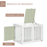 Transporter za pse s 2 vrata 80 × 50 × 56,5 cm, bijeli