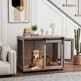 Transporter za pse s dvoja vrata 98 × 60 × 78 cm, boja oraha