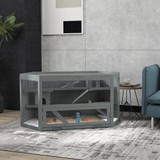 Kavez za hrčke s 3 nivoa 115 × 60 × 55 cm, siva
