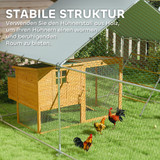 Kokošinjac s ograđenim prostorom za 24–30 kokoši 300 × 800 × 195 cm, srebrni