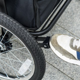 Kolica za pse sklopiva, s jastukom i čeličnim okvirom, plava