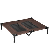 Povišeni krevet za pse 92 × 76 × 18 cm, boja kafe