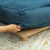 Sofa za pse sa skidivim jastukom 96 × 66 × 24 cm, tamnoplava