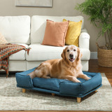 Sofa za pse sa skidivim jastukom 96 × 66 × 24 cm, tamnoplava
