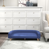 Krevet za pse u obliku sofe 98 × 67 × 25 cm, plavi