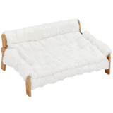 Krevet za mačke i male pse u stilu sofe 70 × 47 × 30 cm, bijeli