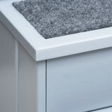 Stepenice za pse s 3 stepenika i pretincem 40,5 × 44,5 × 38 cm, siva
