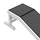 Rampa za kućne ljubimce od borovine 125 × 40 × 35,5 cm, bijela i siva