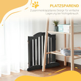 Sklopiva ograda za pse s 3 panela 154,5 × 61 cm, crna