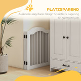 Sklopiva ograda za pse s 4 panela 208 × 29,5 × 61 cm, bijela