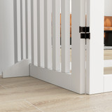 Sklopiva ograda za ljubimce s vratima 240 × 1,8 × 81 cm, bijela