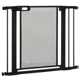 Zaštitna ograda za pse za vrata i stepenice 75–103 × 76 cm, crna
