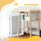 Sklopiva ograda za pse s 3 elementa 154 × 30 × 80 cm, bijela