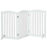 Sklopiva ograda za pse s 3 elementa 154 × 30 × 80 cm, bijela