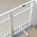 Ograda za pse sklopiva 183 × 24,5 × 61 cm, bijela