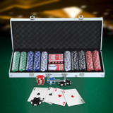 Poker set s 500 čipova i 2 špila karata u aluminijskom koferu