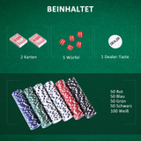 Poker set s 500 čipova i 2 špila karata u aluminijskom koferu