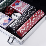 Poker set s 200 žetona i 2 špila karata u aluminijskom koferu