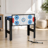 Stol za igru 5 u 1 s biljarom i stolnim tenisom 91 × 45,5 × 76 cm, plavo-crni